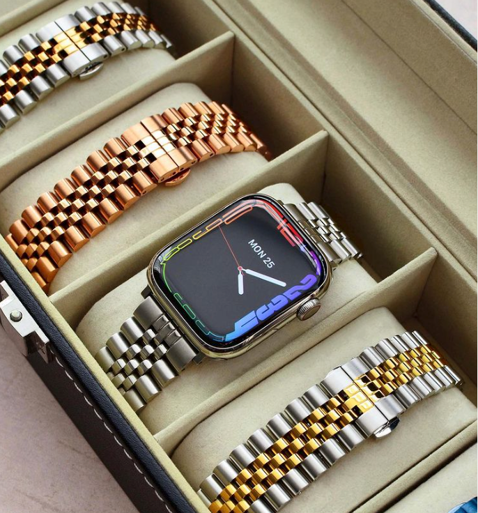 Luxury Stainless Steel Jubilee Bracelet for Apple Watch